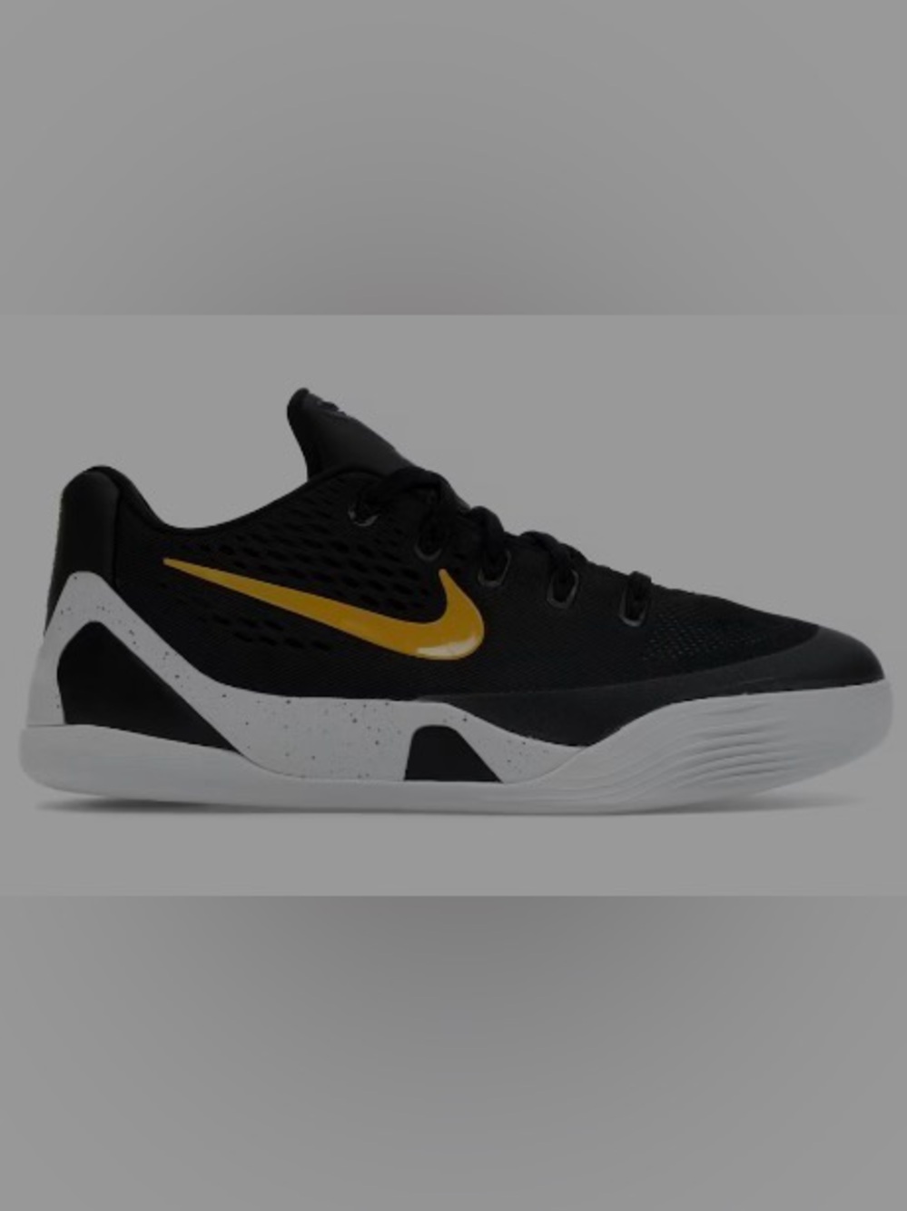 Nike Kobe 9 EM Low TB “Black University Gold” New w/ Box & Sticker 6Y/8.5W